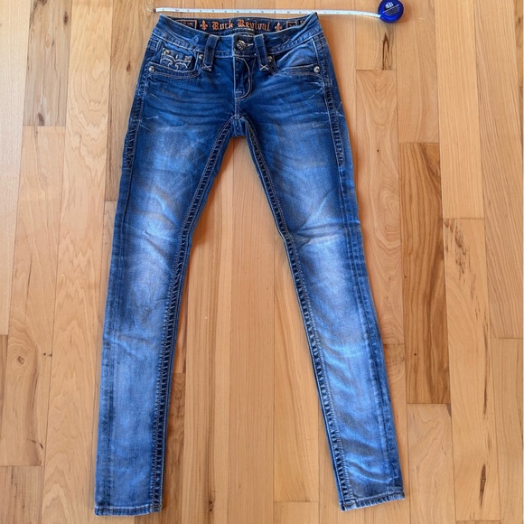 Rock Revival Women's Distressed Denim Jeans - Picture 4 of 8